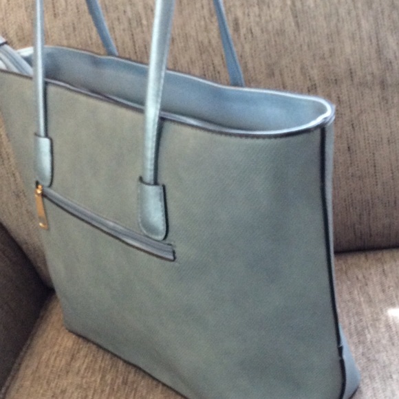 Fashion Textured Tote Gray - Picture 4 of 6